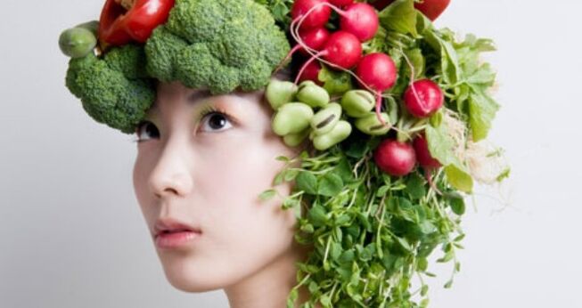 zelenina a byliny produkty japonské stravy na hubnutí