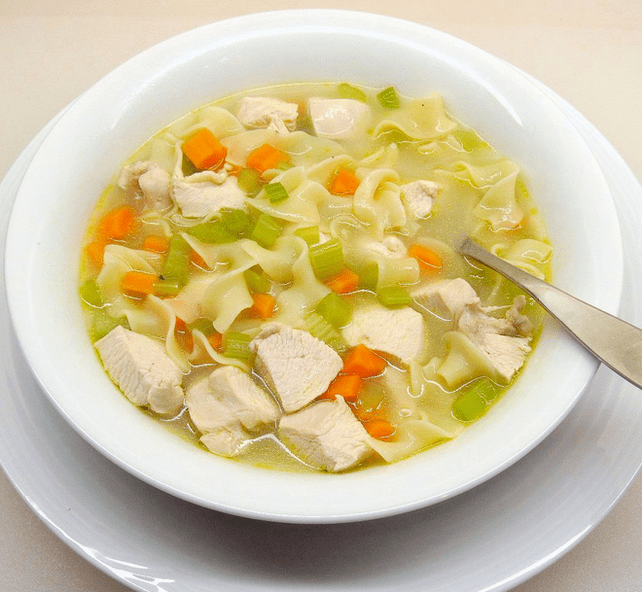 kuřecí polévka na gastritidu